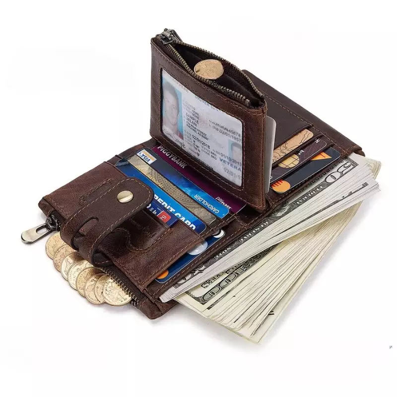 Carteira de Couro Masculina com Corrente Tau - Image 7