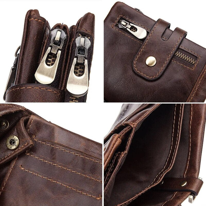 Carteira de Couro Masculina com Corrente Tau - Image 8