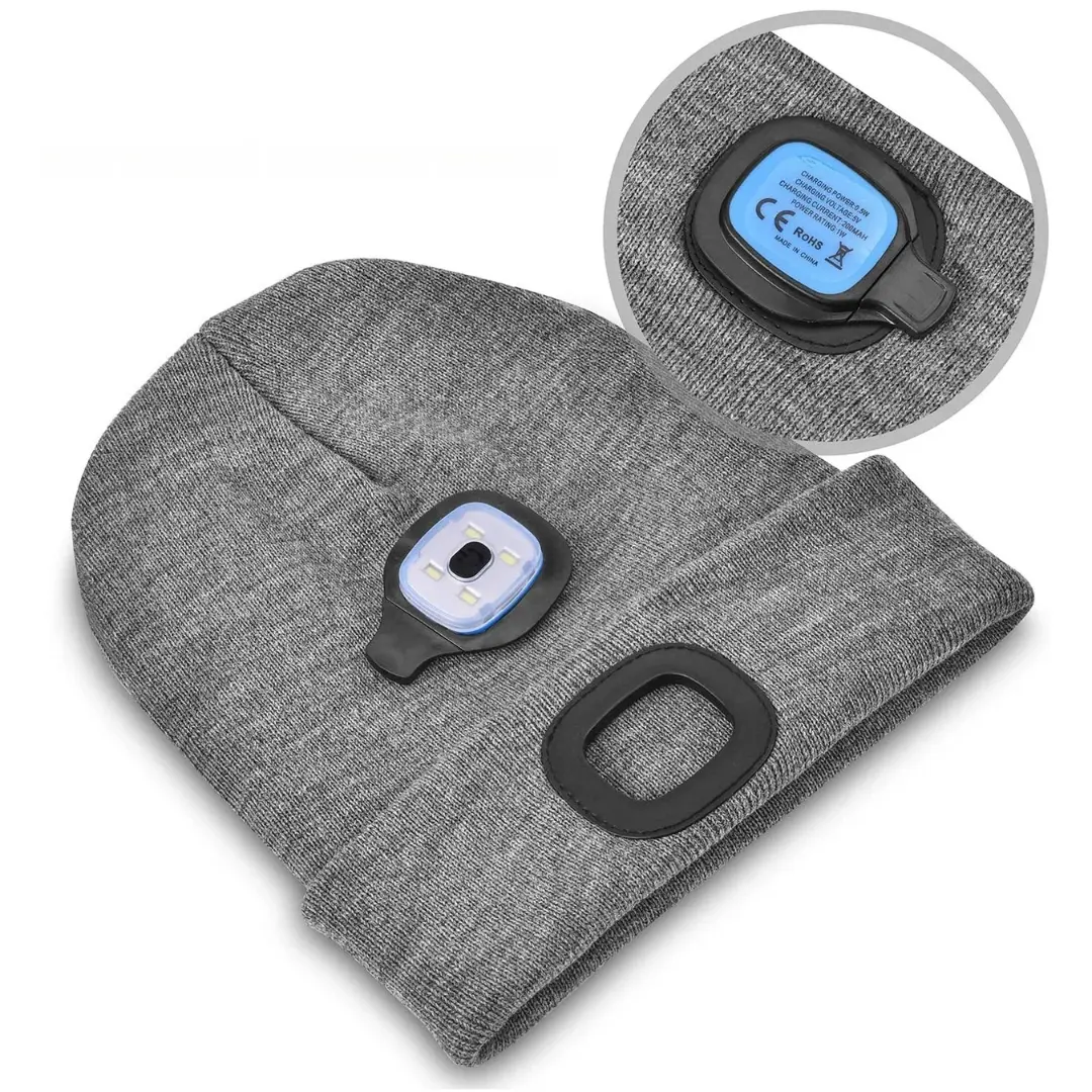 Gorro Quentinho com Lanterna Recarregável LumiRun - Image 4