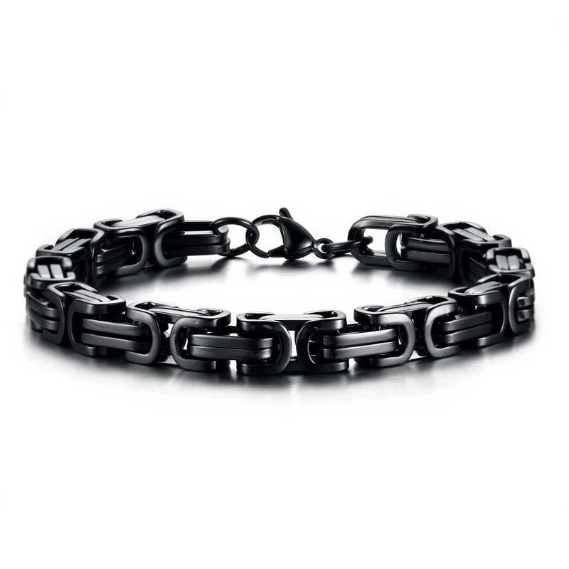 Pulseira Masculina Corrente Bizantina Erohs em Aço Inoxidável - Image 6