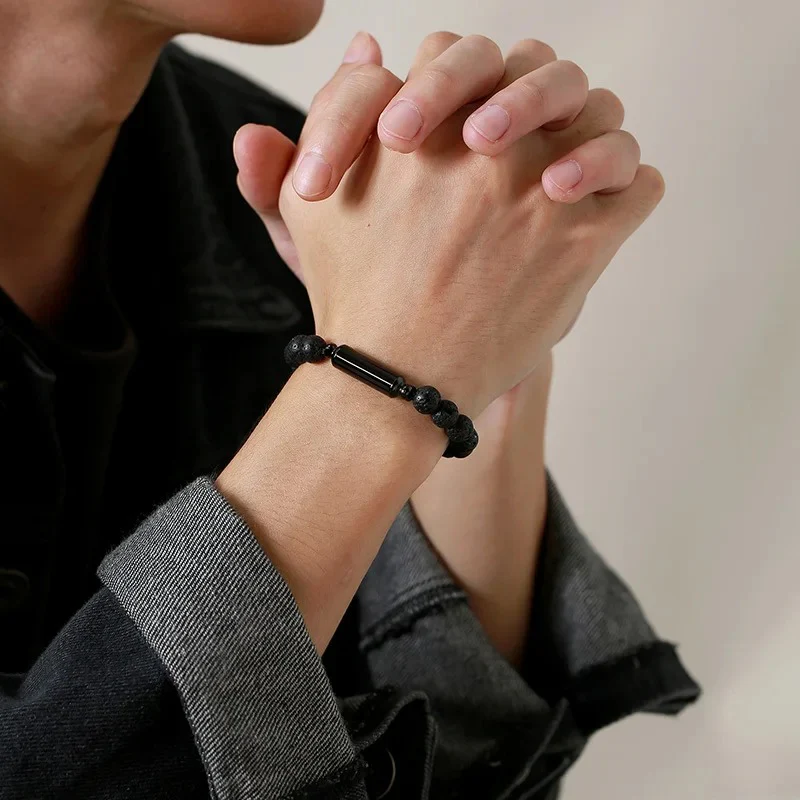 Pulseira Masculina de Pedra com Aço Inoxidável Vênus - Image 3