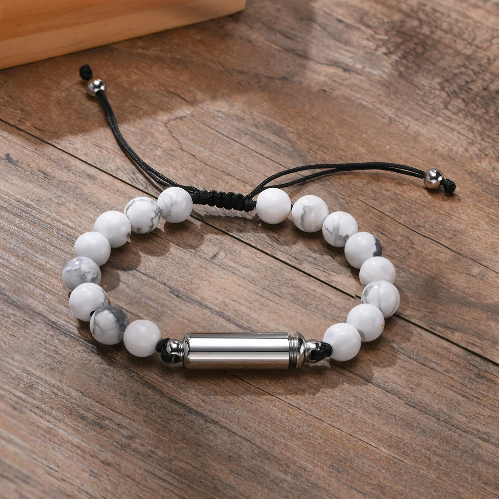 Pulseira Masculina de Pedra com Aço Inoxidável Vênus - Image 6