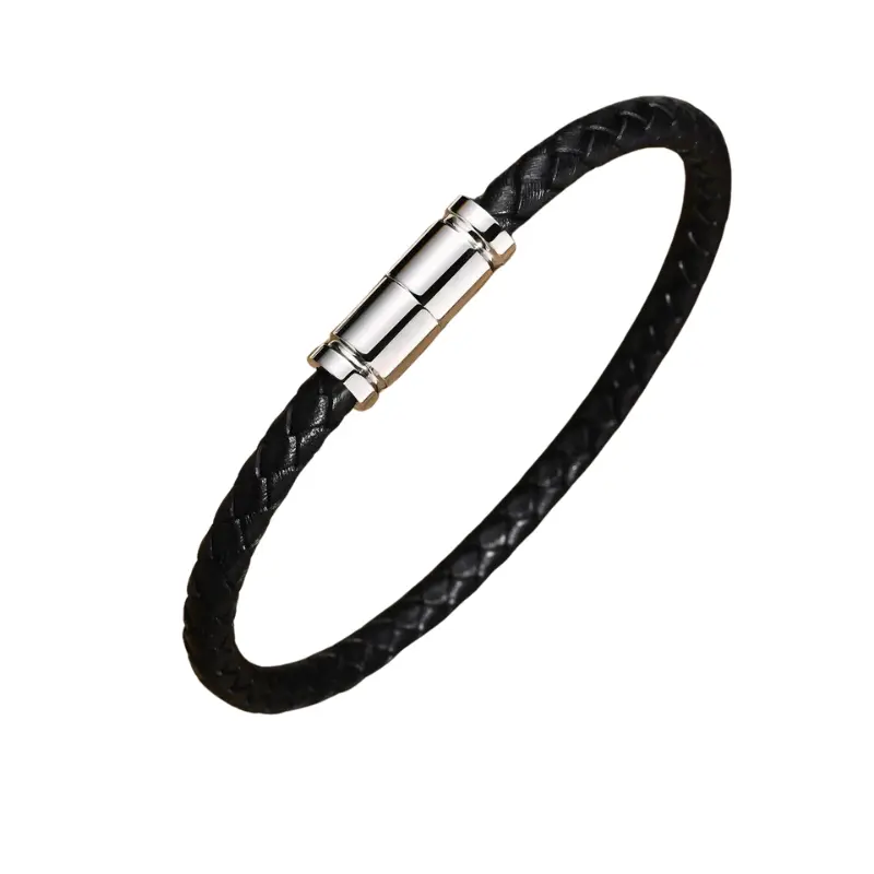 Pulseira Masculina em Couro Slim - Image 5
