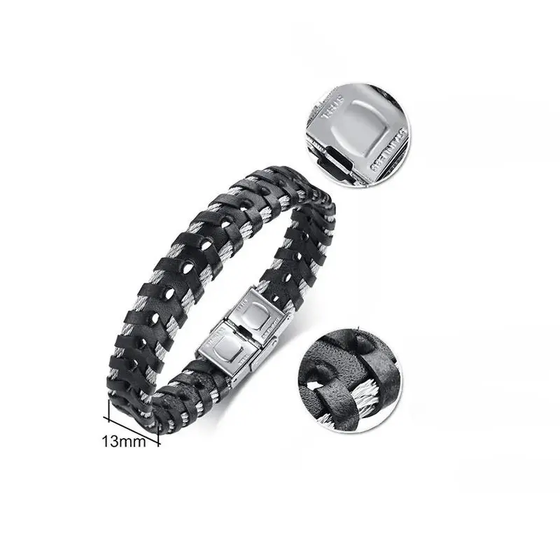 Pulseira Masculina em Couro Zeus - Image 4