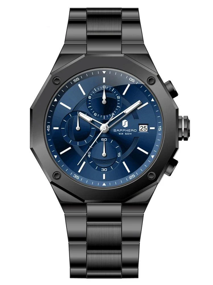 Relógio Masculino Aço Inoxidável Sapphero - Image 5
