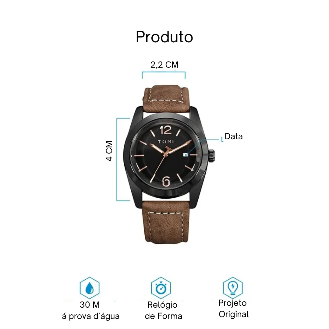 Relógio Masculino Minimalista Anastasios - Image 11