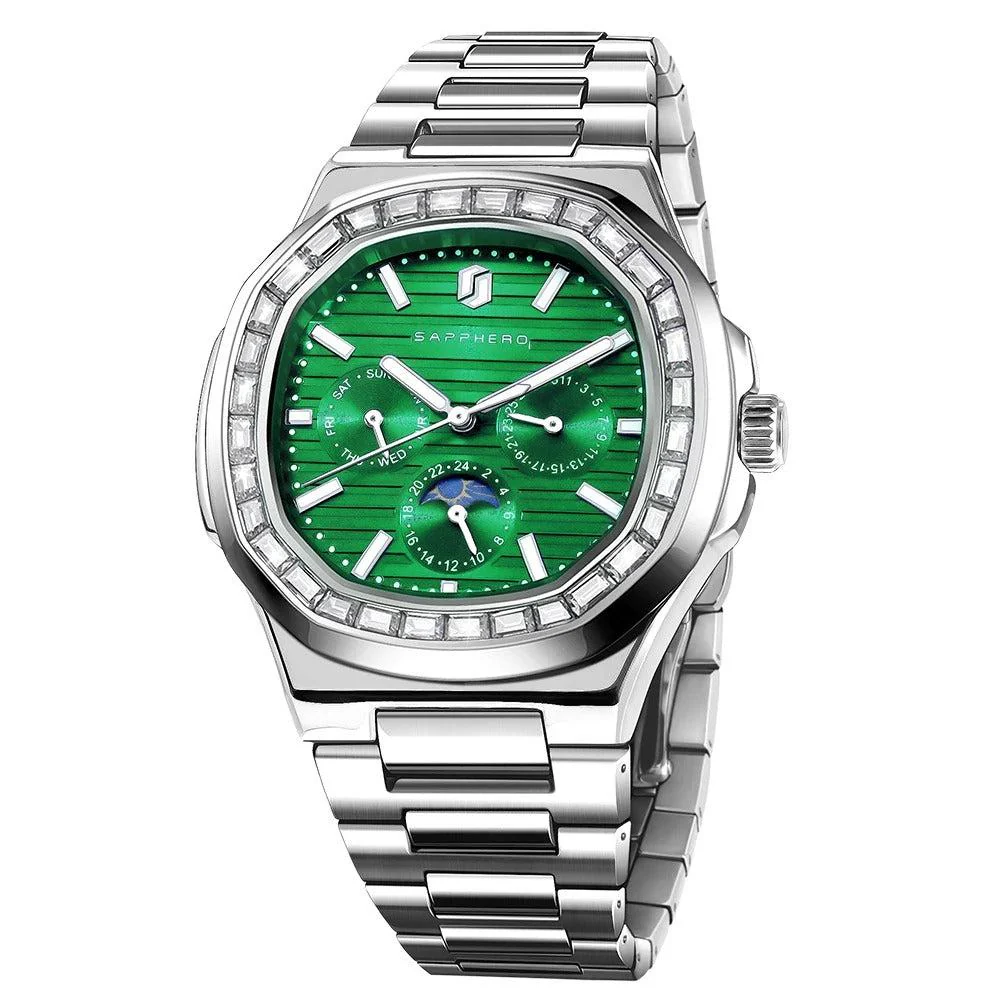 Relógio Masculino Quadrado Aço Inoxidável Elegance - Image 6